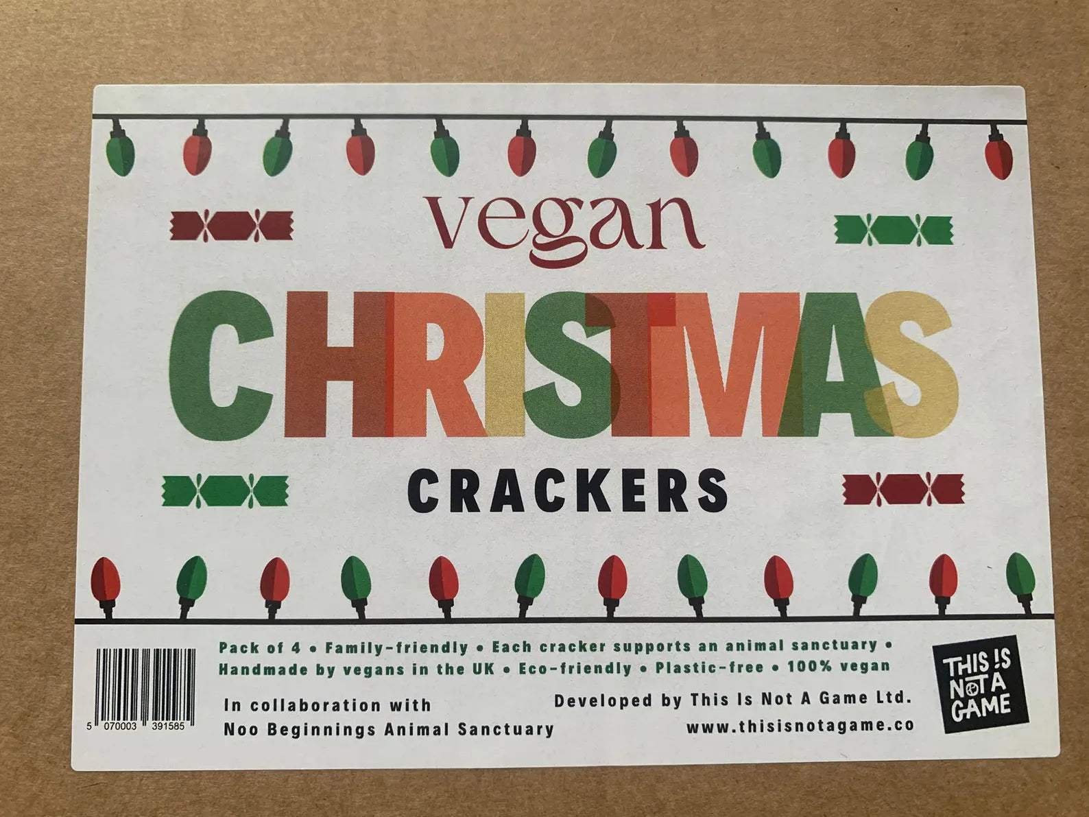 Vegan Christmas Crackers